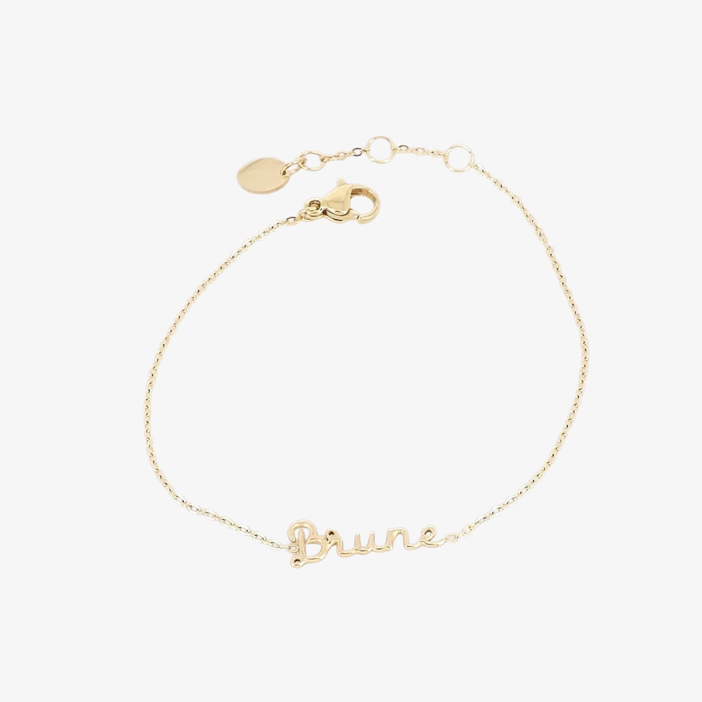 Bracelet CLARISA en acier inoxydable avec pendentif "BRUNE"