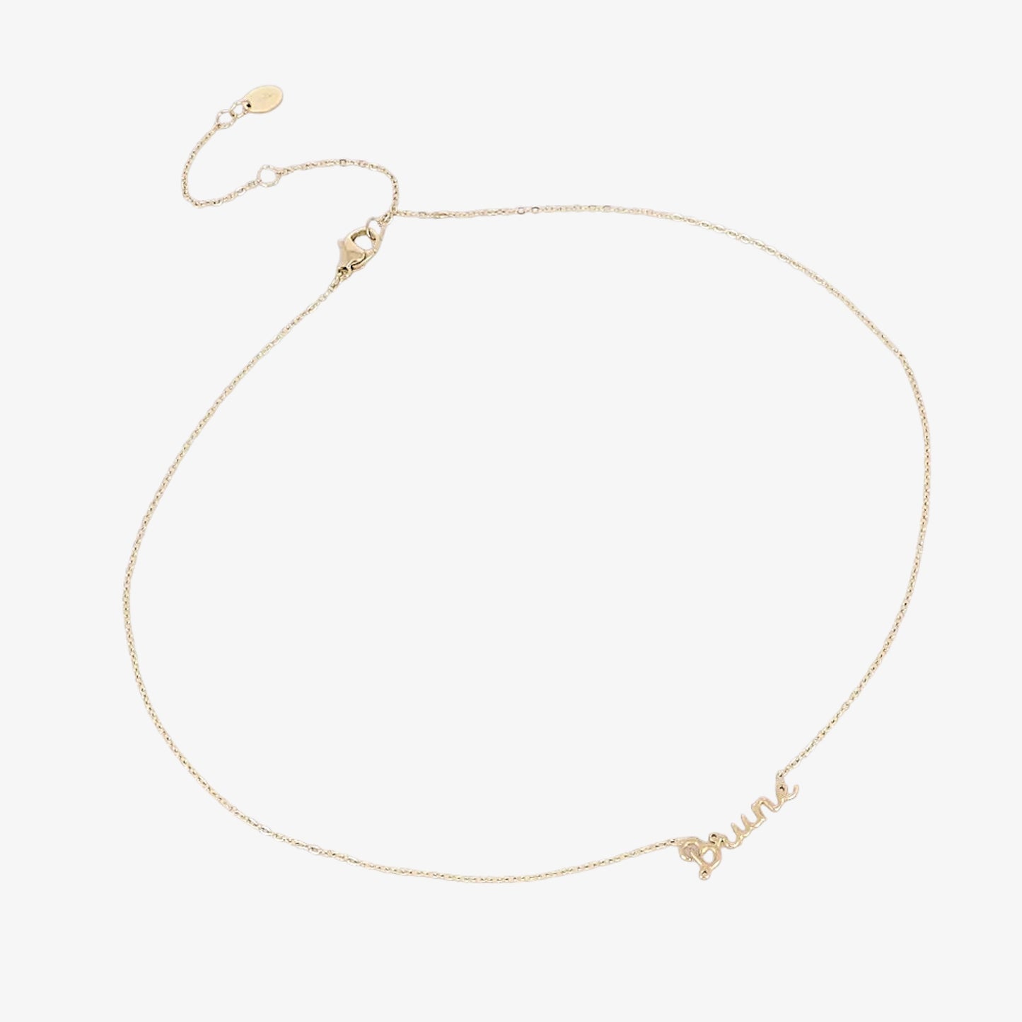 Collier CINTIA en acier inoxydable avec pendentif "BRUNE"