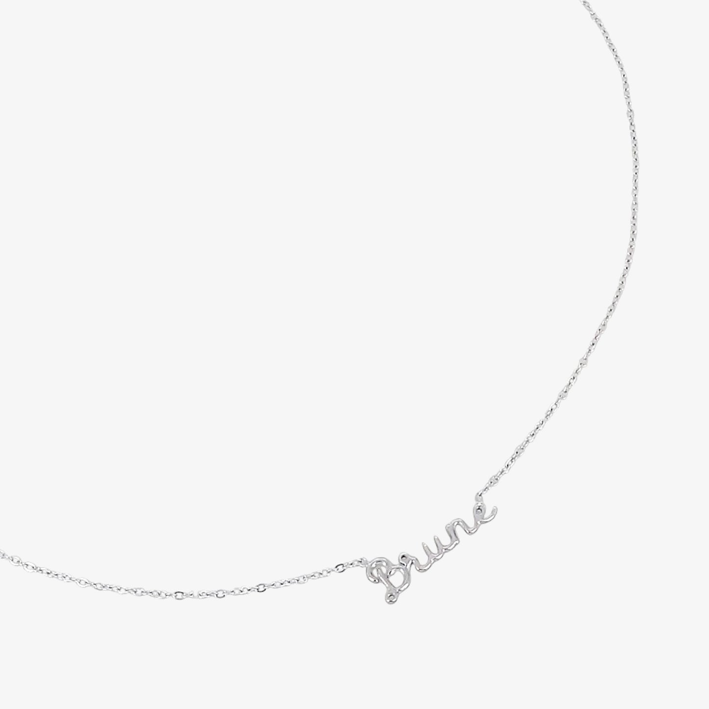 Collier CINTIA en acier inoxydable avec pendentif "BRUNE"
