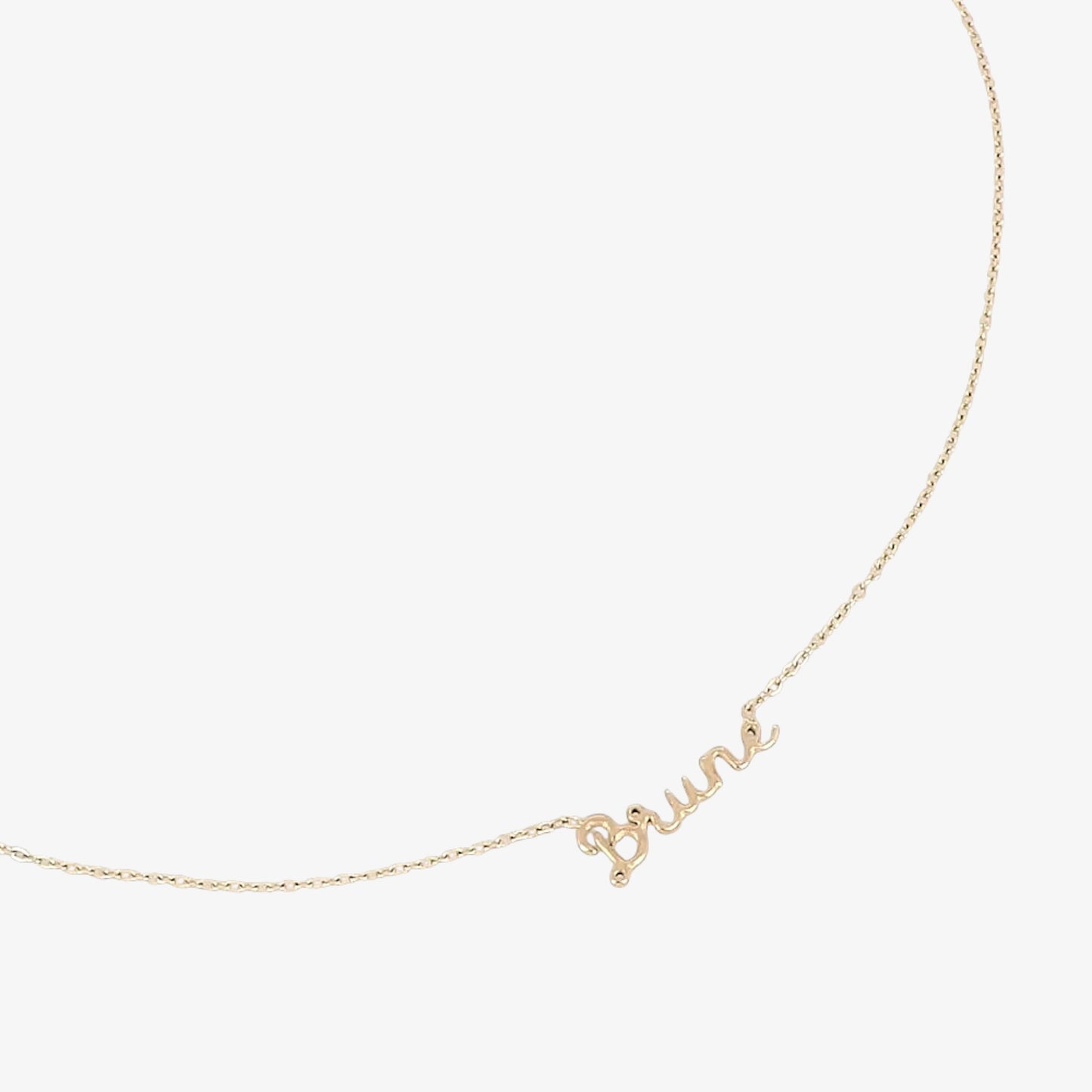 Collier CINTIA en acier inoxydable avec pendentif "BRUNE"