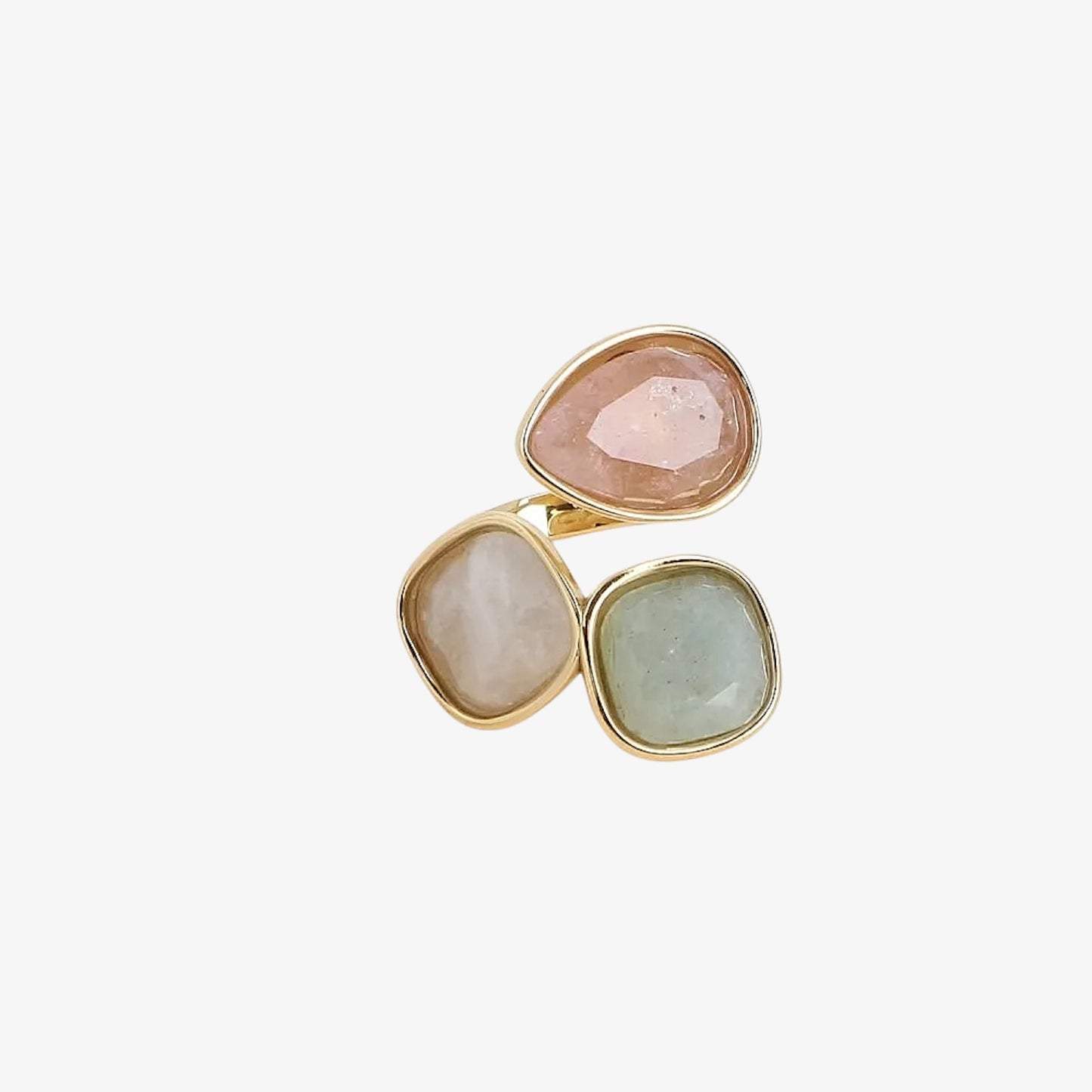 INDIA Bague "3 PIERRES"