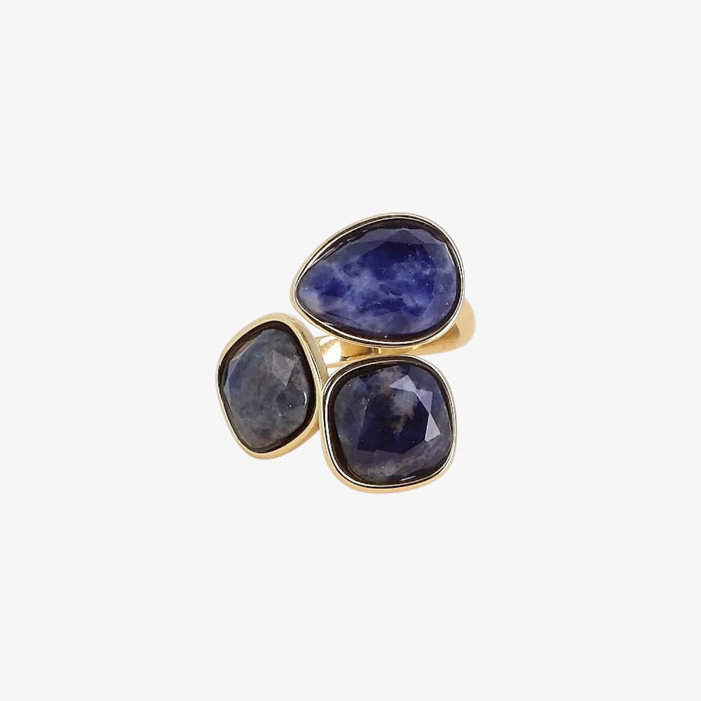 INDIA Bague "3 PIERRES"