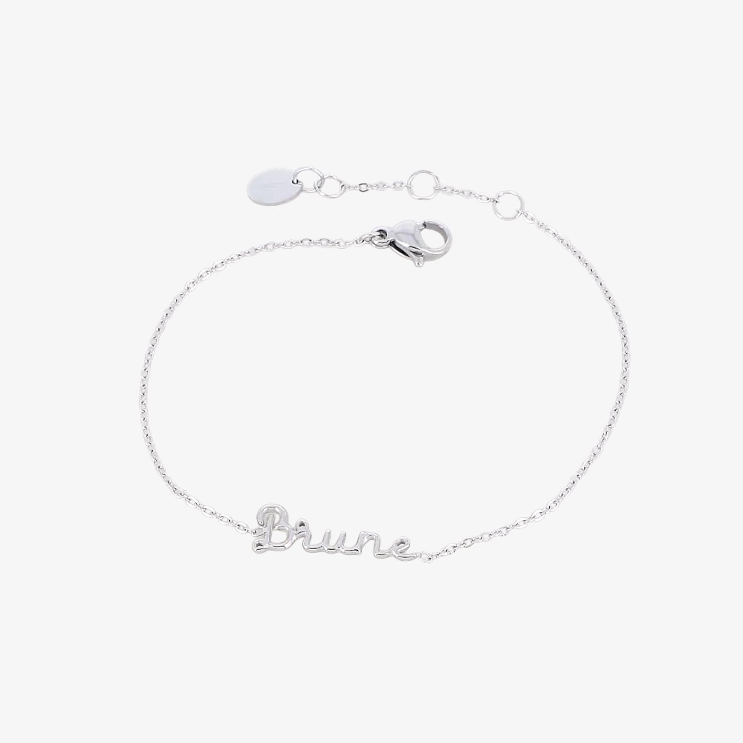Bracelet CLARISA en acier inoxydable avec pendentif "BRUNE"