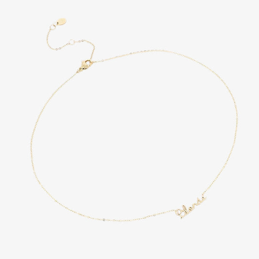 Collier EMILIA- Acier inoxydable avec pendentif "BLONDE" / L'AMIE LILY BIJOUX